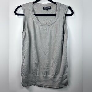 Jones New York Collection Scoop Neck Sleeveless Gray Top Women’s XL